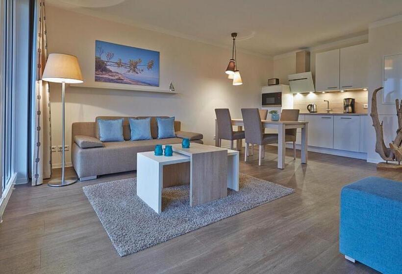 Апартаменты 1 Спальня, Aparthotel Waterkant Suites Fewos Am Meer Mit Spa