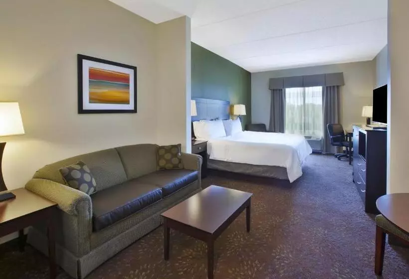 キングサイズベッドのスイートルーム, Holiday Inn Express & Suites Geneva Finger Lakes, An Ihg
