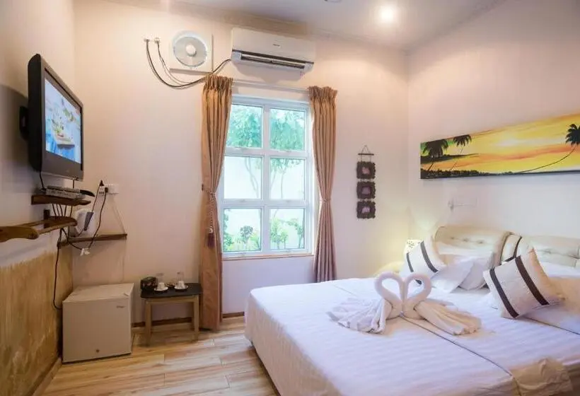 اتاق استاندارد با چشم‌انداز باغ, Coral Queen Villa, Ukulhas