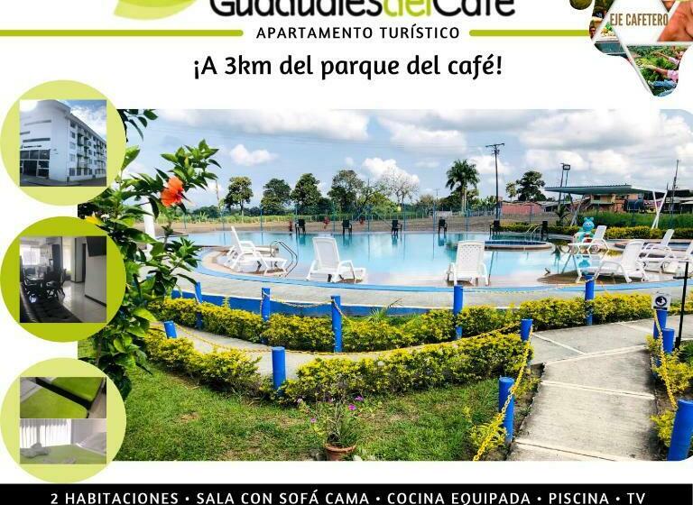 شقة غرفتين, Apartahotel En El Eje Cafetero Cerca Al Parque Del Café