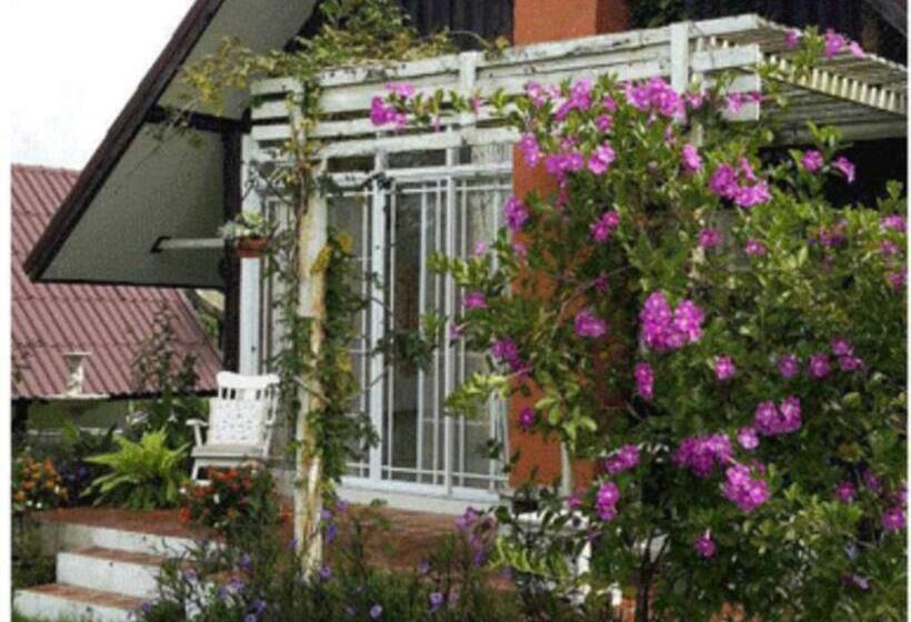 חדר לארבעה סטנדרטי עם נוף לגינה, ไอหมอก ชาเล่ต์