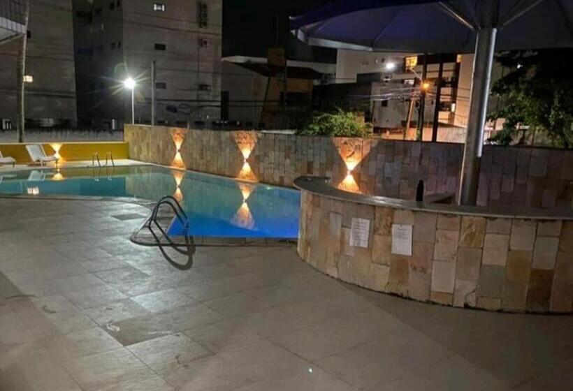 شقة غرفة واحدة مطلة على حمام السباحة, Flat Mobiliado Praia, João Pessoa Pb Promoção