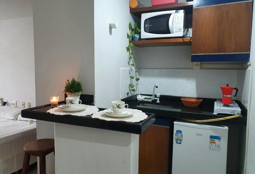 شقة غرفة واحدة مطلة على حمام السباحة, Flat Mobiliado Praia, João Pessoa Pb Promoção