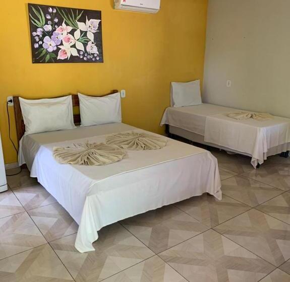 غرفة قياسية رباعية مزودة بشُرفة, Caraiva Recanto Pousada De Ferias