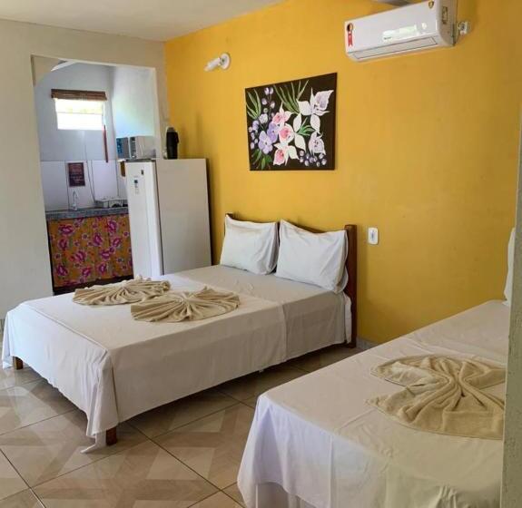 غرفة قياسية رباعية مزودة بشُرفة, Caraiva Recanto Pousada De Ferias