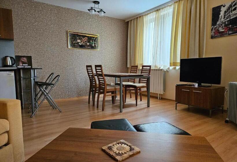 דירת חדר עם טרסה, Enjoy Studios And Lovely Apartment Villa Park