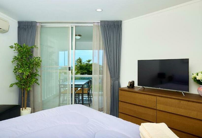 침실 1개 바다 전망 아파트, Luxurious Apartment On Jomtien Beach Road