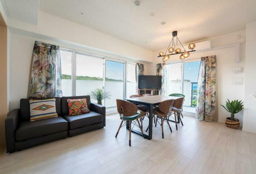 带1个卧室的带海景的公寓, クリスタルエグゼ南紀白浜2