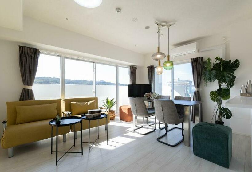 带1个卧室的带海景的公寓, クリスタルエグゼ南紀白浜2