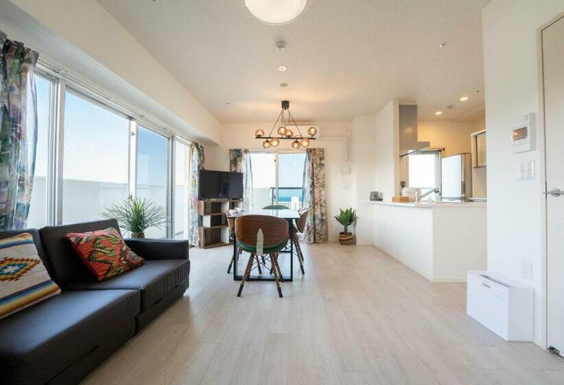 带1个卧室的带海景的公寓, クリスタルエグゼ南紀白浜2