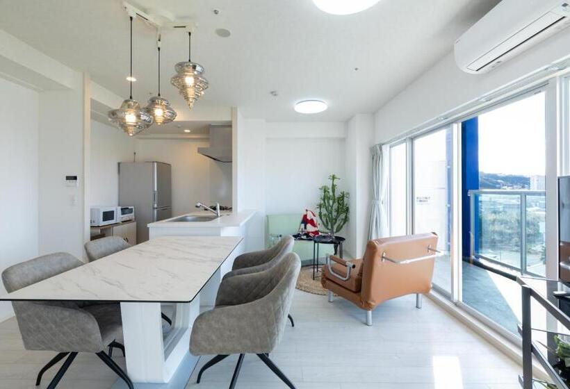 带1个卧室的带海景的公寓, クリスタルエグゼ南紀白浜2