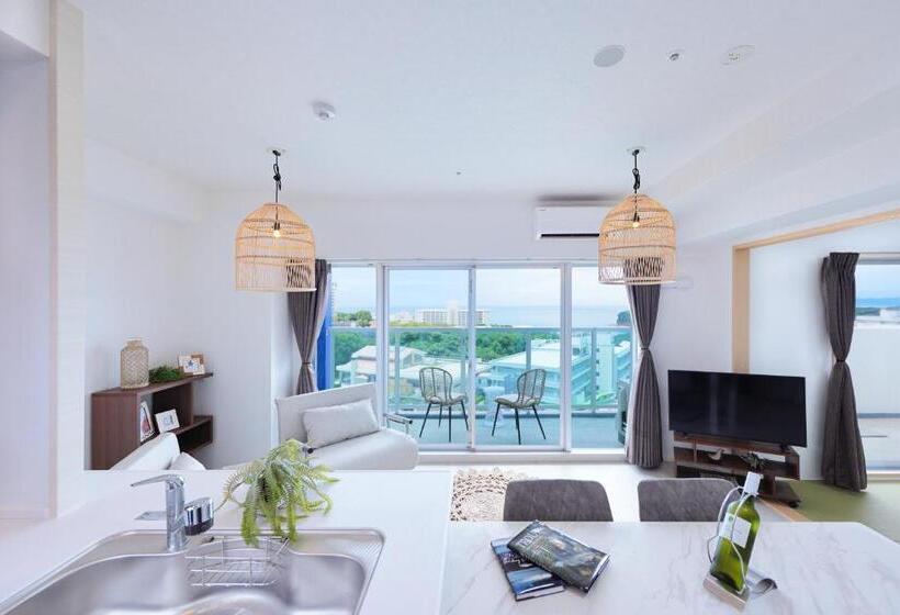 带1个卧室的带海景的公寓, クリスタルエグゼ南紀白浜2