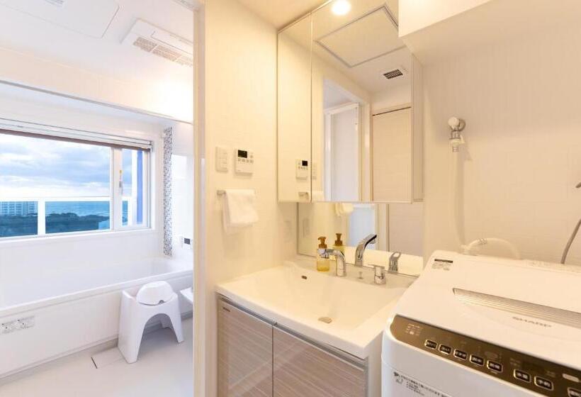 带1个卧室的带海景的公寓, クリスタルエグゼ南紀白浜2