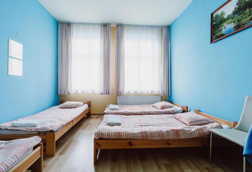 חדר סטנדרטי לארבעה עם חדר אמבטיה משותף, Hostel Tara