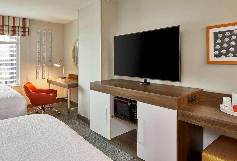 חדר סטנדרט שתי מיטות זוגיות, Hampton Inn & Suites Atlanta Midtown