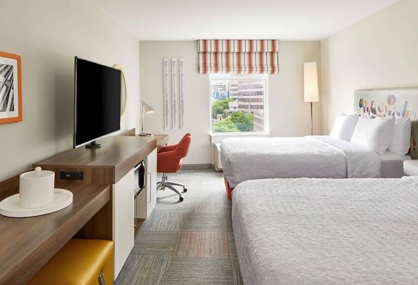 חדר סטנדרט שתי מיטות זוגיות, Hampton Inn & Suites Atlanta Midtown