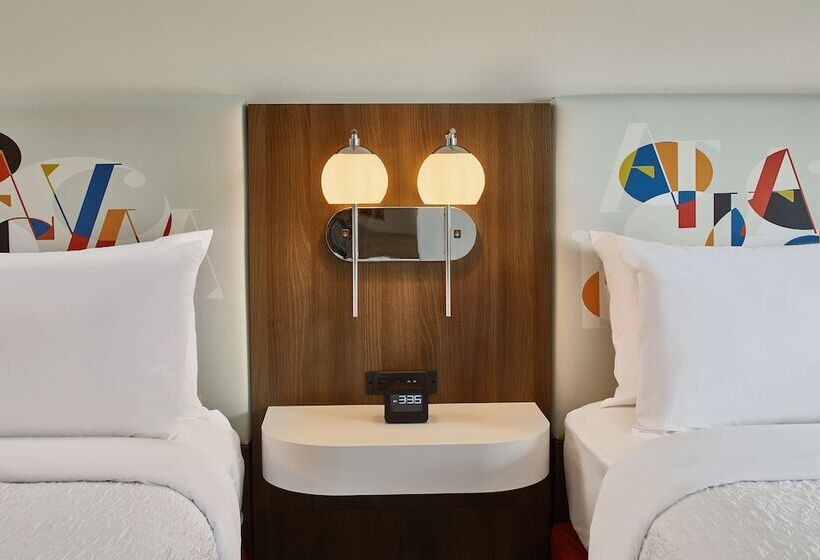 اتاق استاندارد با 2 تخت دوبل, Hampton Inn & Suites Atlanta Midtown