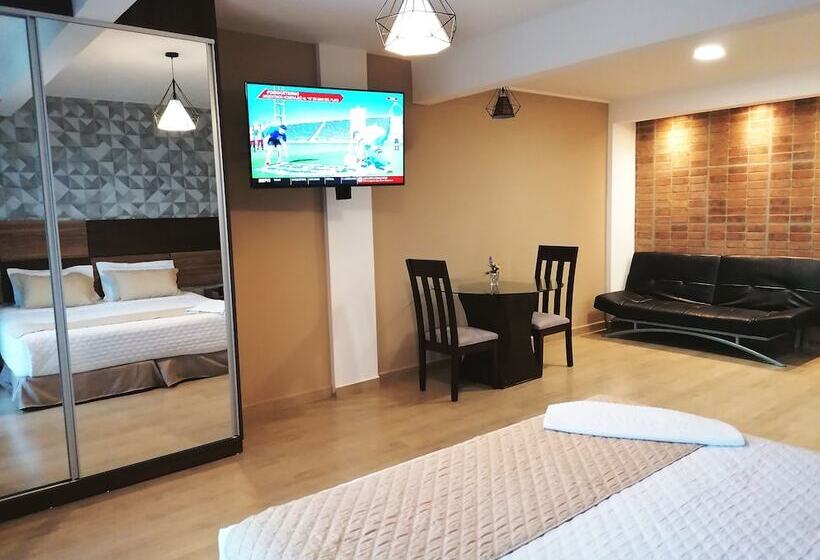 آپارتمان 1 خوابه با تراس, Premium Suites Deluxe Aparthotel Equipetrol