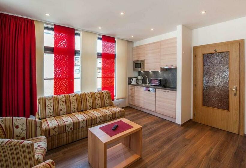 带1个卧室的带阳台的公寓, Rustika   Appartements & Spa