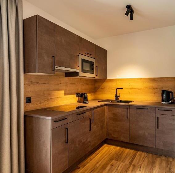 带1个卧室的带阳台的公寓, Rustika   Appartements & Spa