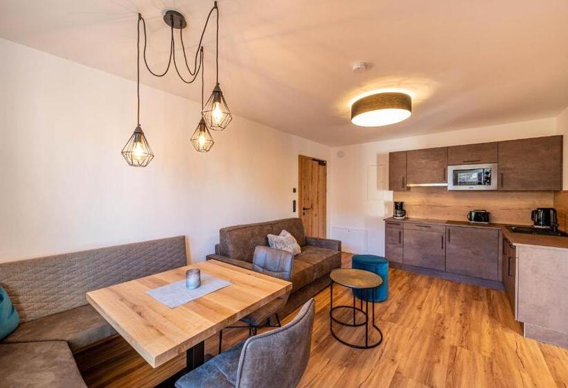 带1个卧室的带阳台的公寓, Rustika   Appartements & Spa