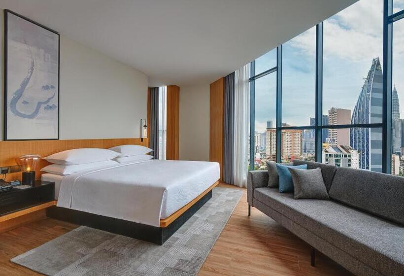 اتاق دلوکس با تخت کینگ و چشم‌انداز شهر, Fairfield By Marriott Chow Kit Kuala Lumpur