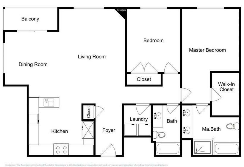 Апартаменты 2 Спальни, Black Rock Ridge   Unit L