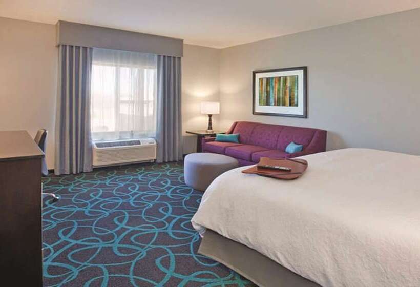 带大床的标准间, Hampton Inn Kearney