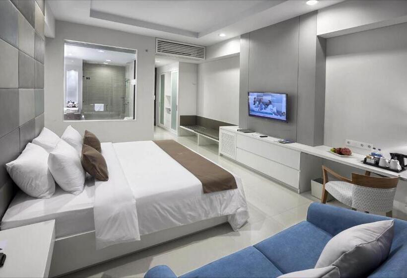 غرفة ديلوكس مزودة بشرفة, R Hotel Rancamaya