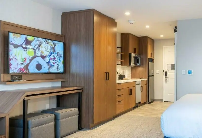 キングサイドベッドのスタンダードワンルーム, Residence Inn By Marriott San Francisco Airport Millbrae Station