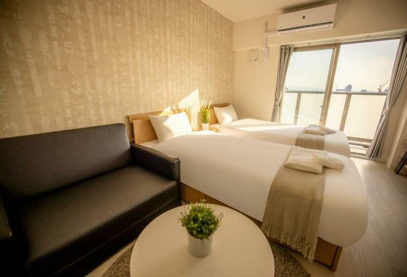 Апартаменты 1 Спальня с Балконом, Rti天王寺