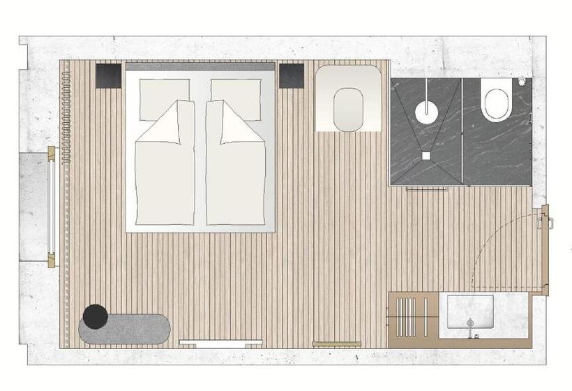 غرفة قياسية مطلة على الجبل, Das Flint