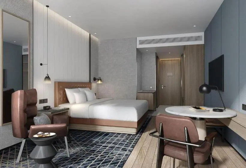 キングサイズベッドのデラックスルーム, Four Points By Sheraton Nanchang, Xihu