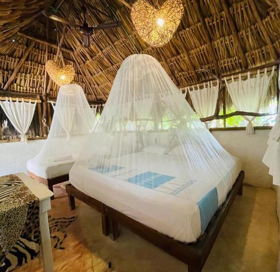 חדר קומפורט לשלושה, Casa Jade Ecobungalows Las Coloradas