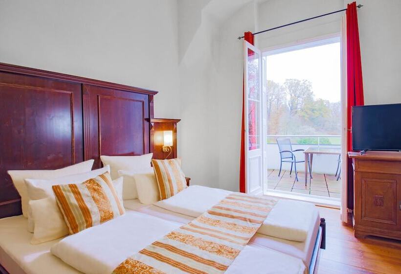 جناح جونيور مزوَّد بشرفة, Schlosshotel Fürstlich Drehna