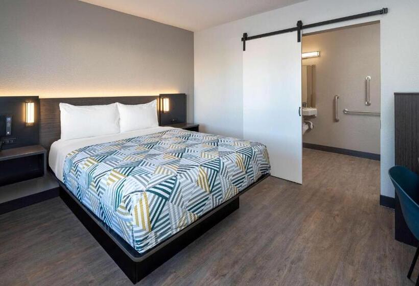 חדר סטנדרט מותאם לאדם עם מוגבלויות, Motel 6fontana, Ca