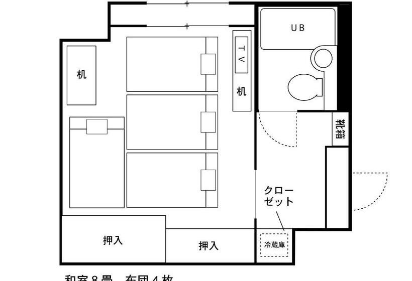 스탠다드 룸, Areaone Takamatsu