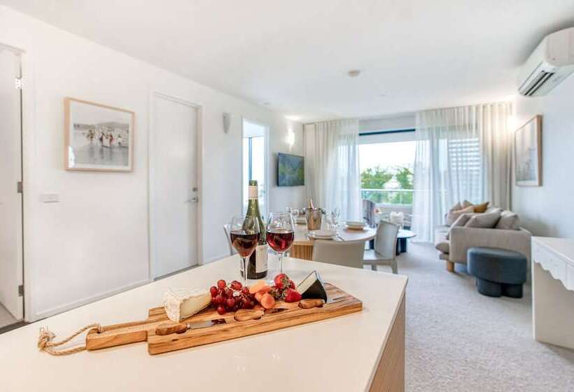 침실 2개 디럭스 아파트, Oaks Vue Suites Geelong
