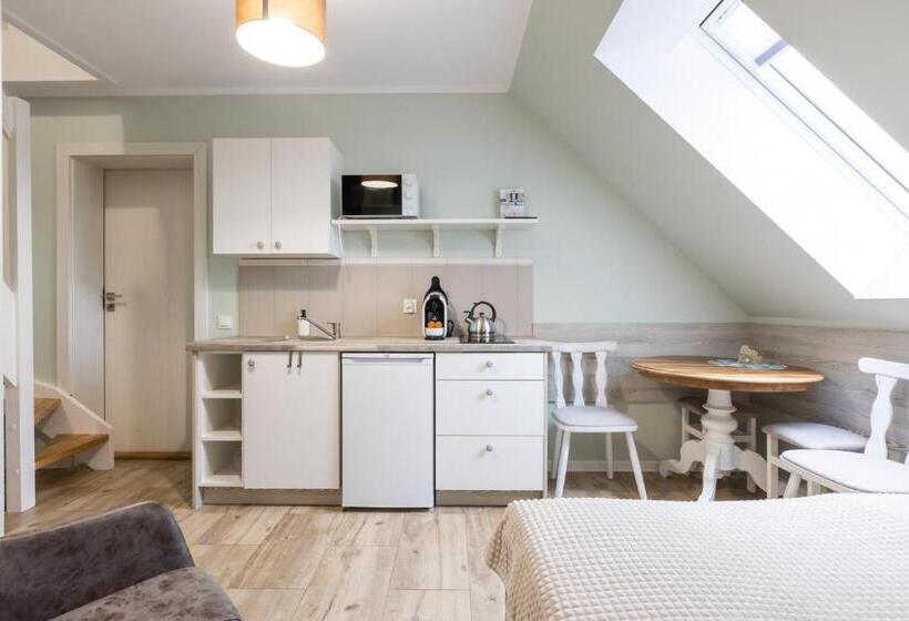 １ベッドルームアパートメント, Apartementy   Weranda   Z Ogrodem W Centrum