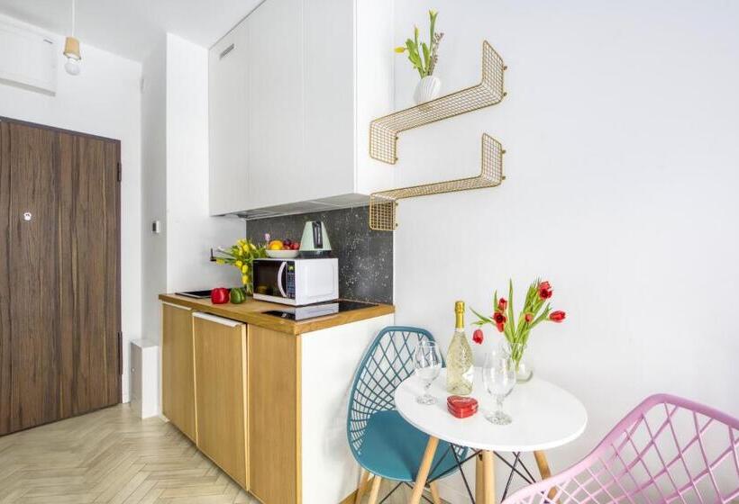 شقة غرفة واحدة مزودة بتراس, Aparthotel Pawia Deluxe