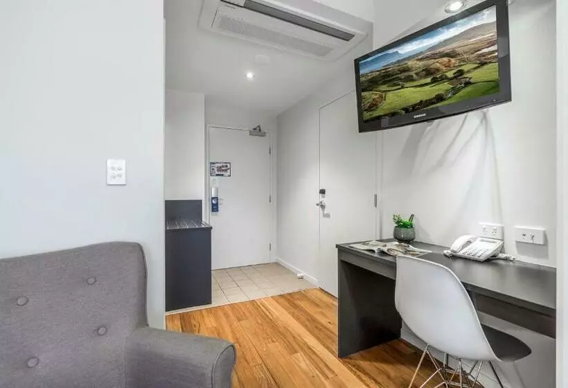 キングサイドベッドのスタンダードワンルーム, Essence Apartments Chermside