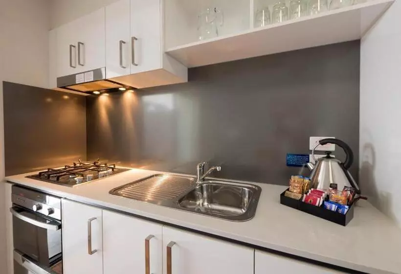 キングサイドベッドのスタンダードワンルーム, Essence Apartments Chermside