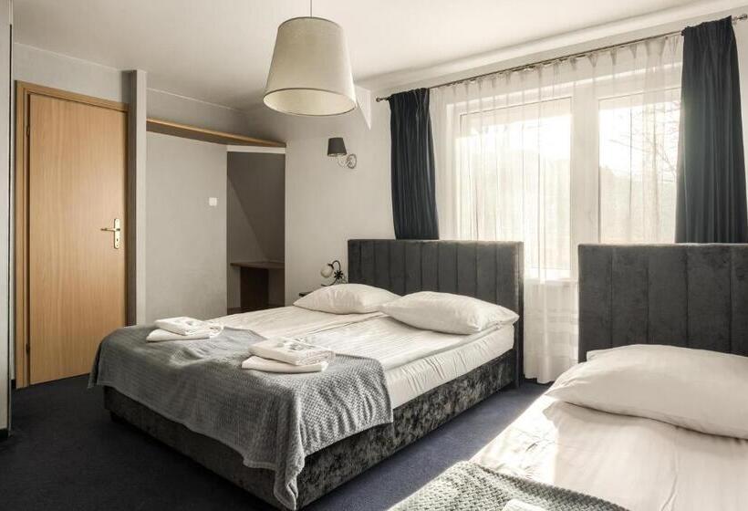 غرفة قياسية ثلاثية, Willa Biały Domek 600m Krupówki