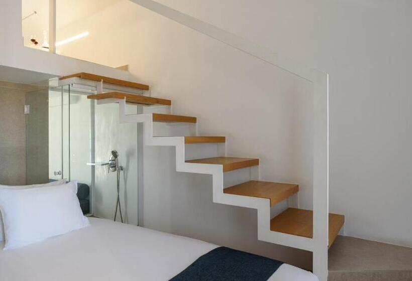 带按摩浴缸和海景的套房, Muses Cycladic Suites