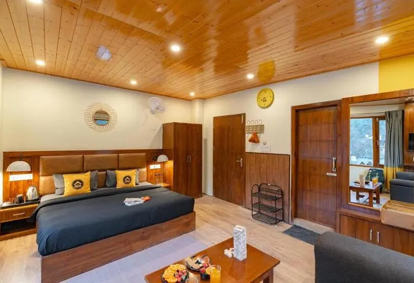 バルコニー付きデラックスルーム, The Hosteller Kasol, Parvati Valley