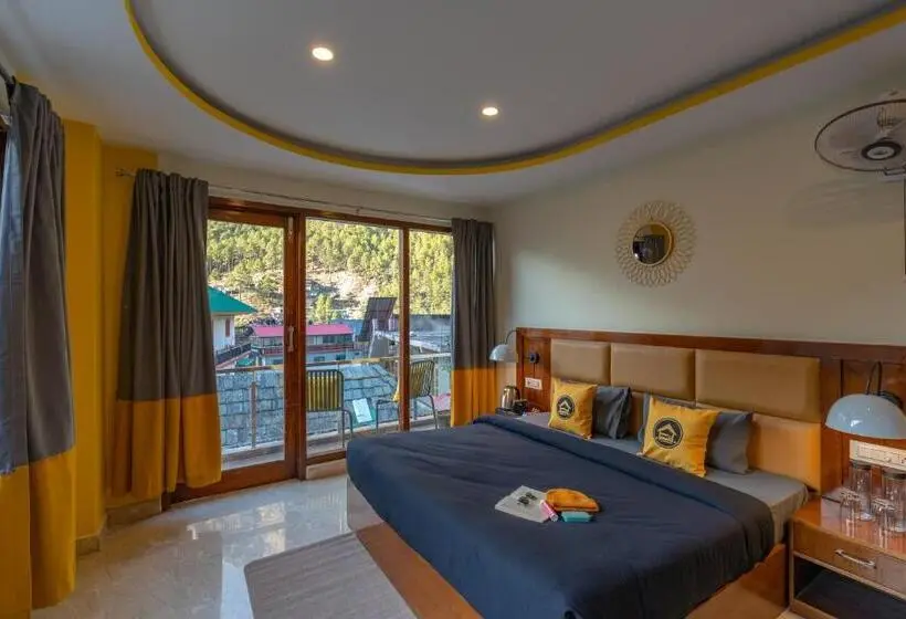 バルコニー付きデラックスルーム, The Hosteller Kasol, Parvati Valley