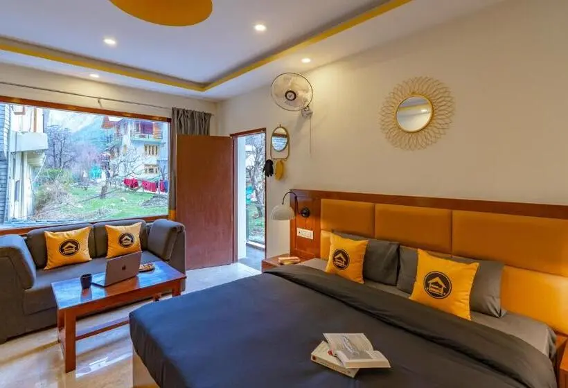 バルコニー付きデラックスルーム, The Hosteller Kasol, Parvati Valley