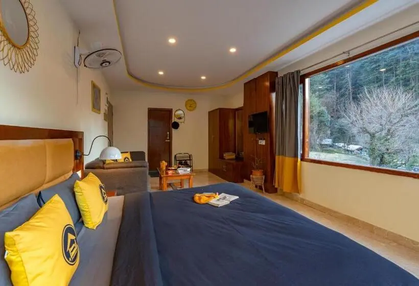 バルコニー付きデラックスルーム, The Hosteller Kasol, Parvati Valley