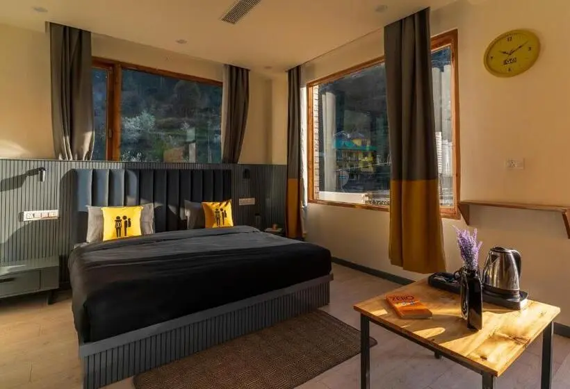 バルコニー付プレミアムルーム, The Hosteller Kasol, Parvati Valley