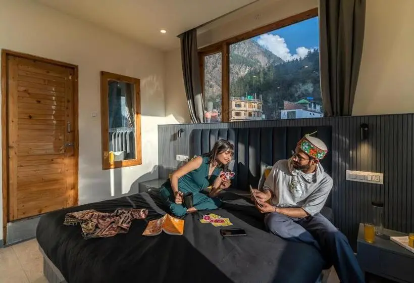 バルコニー付プレミアムルーム, The Hosteller Kasol, Parvati Valley
